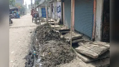 हबीबपुर में तीन दिनों से ठप है सफाई व्यवस्था, कचरे के ढेर के बीच फूटा लोगों का गुस्सा